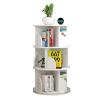 Flexible Bookcases 360 Rotating Bookshelf Wooden Standing Bookcase Space Saving Bookshelves for Home Living Room Book Rack Perfect Furniture view 1
