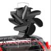 HIDALIFE Wood Stove Fan, Fireplace Heat Powered Fan with Bracket Compatible for Buddy Heater,Thermal Stove Blower for Gas Pellet Wood Burner-6 Blades view 1