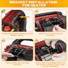 HIDALIFE Wood Stove Fan, Fireplace Heat Powered Fan with Bracket Compatible for Buddy Heater,Thermal Stove Blower for Gas Pellet Wood Burner-6 Blades view 4