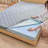 Gel Memory Foam Mattress Topper,Cooling Mattress Pad Topper,Gel Infused Bed Topper with Removable Washable Cover,Memory Foam Mattress Cover,Breathable Futon Topper Pad,Gray 10cm,90x190cm view 1