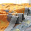 TOCOLA GinkgoLeaf Pattern Cotton Reversible Quilt - Ultra Soft Lightweight Breathable Ginkgo Leaf Pattern Quilt,Air Conditioning Quilt - Queen and King Size Bedding (90" W X 98" L) view 2