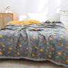 TOCOLA GinkgoLeaf Pattern Cotton Reversible Quilt - Ultra Soft Lightweight Breathable Ginkgo Leaf Pattern Quilt,Air Conditioning Quilt - Queen and King Size Bedding (90" W X 98" L) view 3