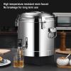 Insulated Beverage Dispenser, Stainless Insulated Steel Ice Buckets Large-capacity Commercial Soup Bucket Milk Tea Bucket LYWY (Color : Silver, Size : 25L) view 3