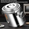Insulated Beverage Dispenser, Stainless Insulated Steel Ice Buckets Large-capacity Commercial Soup Bucket Milk Tea Bucket LYWY (Color : Silver, Size : 25L) view 4