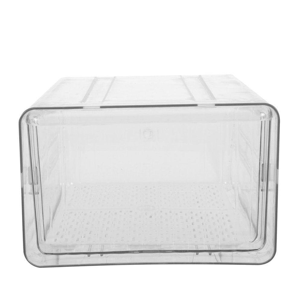 Angoily Refrigerator Storage Bin Plastic Organizer Box with Drawer