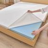 Gel Memory Foam Mattress Topper,Cooling Mattress Pad Topper,Gel Infused Bed Topper with Removable Washable Cover,Memory Foam Mattress Cover,Breathable Futon Topper Pad,White 3cm,180x200cm view 1
