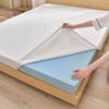 Gel Memory Foam Mattress Topper,Cooling Mattress Pad Topper,Gel Infused Bed Topper with Removable Washable Cover,Memory Foam Mattress Cover,Breathable Futon Topper Pad,White 10cm,180x200cm view 1