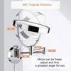 8 Inches Light Gold Makeup Mirror Lighted Wall Mount Wall Mounted Bathroom Mirror Led Lighted 3X Magnifying, Double Sided Swivel 360 Can Be Charged Or Hardwired Wired,Charging ( Size : Charging ) view 4