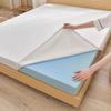 Gel Memory Foam Mattress Topper,Cooling Mattress Pad Topper,Gel Infused Bed Topper with Removable Washable Cover,Memory Foam Mattress Cover,Breathable Futon Topper Pad,White 7cm,200x220cm view 1