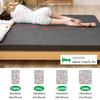 Gel Memory Foam Mattress Topper,Cooling Mattress Pad Topper,Gel Infused Bed Topper with Removable Washable Cover,Memory Foam Mattress Cover,Breathable Futon Topper Pad,White 7cm,200x220cm view 3