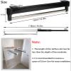 GONCBKVN Stainless Steel Pull Out Clothes Hanger Rail 30cm-80cm, Retractable Closet Clothes Rail, Adjustable Wardrobe Clothing Rail, Closet Organizer Rack (Color : White, Size : 55cm/21.6in) view 2