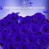 Impouo 16 Preserved Flower Delivery Prime, Preserved Roses in a Box, Birthday Gifts for Women, Mother's Day, and Valentine's Day-Blue Roses view 3