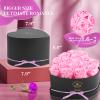 Impouo 16-Piece Forever Flowers Heart Shape Box - Preserved Roses, Birthday Gifts For Women- Flower Delivery Prime, Valentines, Anniversary, Wedding Gifts- Pink Roses view 2