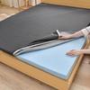Gel Memory Foam Mattress Topper,Cooling Mattress Pad Topper,Gel Infused Bed Topper with Removable Washable Cover,Memory Foam Mattress Cover,Breathable Futon Topper Pad,Black 3cm,120x190cm view 1