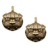 2pcs Party Favors Bronze Necklace Pendant Longevity Car Decor Feng Shui Keychain Chinese Pendant Auspicious Fortune Christmas Decor Brass Key Chain Charm view 1