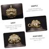 2pcs Party Favors Bronze Necklace Pendant Longevity Car Decor Feng Shui Keychain Chinese Pendant Auspicious Fortune Christmas Decor Brass Key Chain Charm view 3