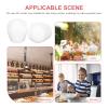 10pcs White Foam Cupcake Model Foam Cake Model Fake Cake Expanded Foam Cake Decoration, Practice & Display for Wedding Display Window Decorating Competition view 2