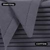 Bedding Craft Cotton Cloth Dinner Napkins Set of 12  18x18 Steel Grey with Hemstitched Mitered Corners  Machine Washable Reusable Napkins for Thanksgiving & Christmas view 3