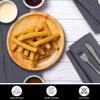 Bedding Craft Cotton Cloth Dinner Napkins Set of 12  18x18 Steel Grey with Hemstitched Mitered Corners  Machine Washable Reusable Napkins for Thanksgiving & Christmas view 4