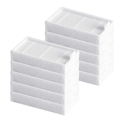 10PCS Sweeper Filter,White Sweeper Accessories Cartridge Filter for Robot Vacuum Machine V3 V3S V3S Pro V5 V5S V5S Pro