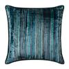 The HomeCentric Cushion Covers, Blue Pack of 2, 22x22 inch (55x55 cm) Throw Pillow Covers, Velvet Striped Throw Pillows for Couch, Striped Modern Style Easter - Electric Stripes view 1