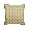 The HomeCentric Pillow Case Custom Pillow Cover Beige Grey Couch Cushion Cover 24 x 24 Pillow Cover Silk Jacquard Sofa Bed Pillow Beige Pillow Cover Pack of 2 24x24 inch (60x60 cm)-Beige Moire Effects view 1