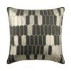 The HomeCentric Throw Pillow Covers, Grey Pack of 2, 14x14 inch (35x35 cm) Cushion Cover, Linen Applique Throw Pillow Cover for Sofa, Geometric Modern Style Easter - GreyHeist view 1
