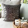 The HomeCentric Pillow Case Zip, Grey Silver Pillow Case, Mirror Decorative Pillow Cover, Pillow Cover Pack of 2, 14x14 inch (35x35 cm) Square Velvet Pillowcase, Polka Dot Pillow - Mirror Shimmer view 2