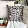 The HomeCentric Pillow Case Zip, Grey Silver Pillow Case, Mirror Decorative Pillow Cover, Pillow Cover Pack of 2, 14x14 inch (35x35 cm) Square Velvet Pillowcase, Polka Dot Pillow - Mirror Shimmer view 3