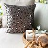 The HomeCentric Pillow Case Zip, Grey Silver Pillow Case, Mirror Decorative Pillow Cover, Pillow Cover Pack of 2, 14x14 inch (35x35 cm) Square Velvet Pillowcase, Polka Dot Pillow - Mirror Shimmer view 4