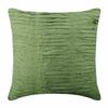 The HomeCentric Custom Cushion Cover, Pack of 2, 22x22 inch (55x55 cm) Throw Pillows Cover, Green Pillows Cover, Pintucks Solid Color Throw Pillows Cover, Art Silk Square Throw Pillows - Green Waves view 1
