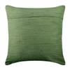 The HomeCentric Custom Cushion Cover, Pack of 2, 22x22 inch (55x55 cm) Throw Pillows Cover, Green Pillows Cover, Pintucks Solid Color Throw Pillows Cover, Art Silk Square Throw Pillows - Green Waves view 3