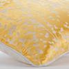 The HomeCentric Decorative Pillow Cover Pack of 2 18x18 inch (45x45 cm) Yellow Mimosa Yellow Pillow Cover Golden Yellow Flowers Floral Theme Burnout Velvet Pillow CoverFloral - Mimosa Yellow Drops view 2