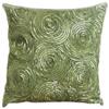 The HomeCentric Toss Pillow Cover, Green Decorative Zippered Throw Pillow Covers Pack of 2, 16x16 inch (40x40 cm), Silk Toss Pillow Covers, Circles & Dots, Sequins Embellished - A Touch of Envy view 1