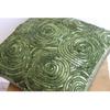 The HomeCentric Toss Pillow Cover, Green Decorative Zippered Throw Pillow Covers Pack of 2, 16x16 inch (40x40 cm), Silk Toss Pillow Covers, Circles & Dots, Sequins Embellished - A Touch of Envy view 2