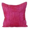 The HomeCentric Cushion Cover for Chair Pink Pillow Cover Checkered Crushed Art Silk Throw Pillow Cover Pack of 2 20x20 inch (50x50 cm) Pillow Cover Crushed Silk Pillow Cover Patchwork - Dreamy Pink view 1
