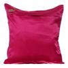 The HomeCentric Cushion Cover for Chair Pink Pillow Cover Checkered Crushed Art Silk Throw Pillow Cover Pack of 2 20x20 inch (50x50 cm) Pillow Cover Crushed Silk Pillow Cover Patchwork - Dreamy Pink view 3