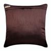 The HomeCentric Pillow Cover, Brown Decorative Pillowcase with Zipper Pack of 2, 16x16 inch (40x40 cm) Silk Couch Pillow Cover, Birds, Peacock, Art Deco, Sequins Embellished - Peacock Sparkle view 3