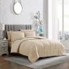 WegaLinen Alaskan King Size Comforter Set Extra Warm Down Alternative Ultra Soft 5 Pieces Set Ivory Comforter Set Alaska King 132x120 view 1
