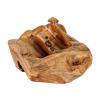 THY COLLECTIBLES Natural Handcarved Root Wood Wine Bottle Holder Natural Edge Bottle Display Stand for Tabletop, Restaurants, Home Decor (2 Bottle) view 4