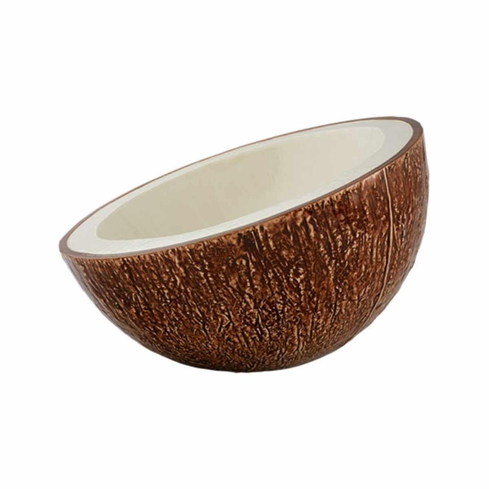 Vista Alegre Bordallo Pinheiro Tropical Fruits Salad Bowl Coconut