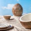 Vista Alegre Bordallo Pinheiro Tropical Fruits Salad Bowl Coconut view 2