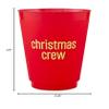 Santa Barbara Design Studio Reusable Plastic Party Cup Pack Red & Gold Foil Frost Flex Cups, 6-Count/16-Ounce, Christmas Crew view 4