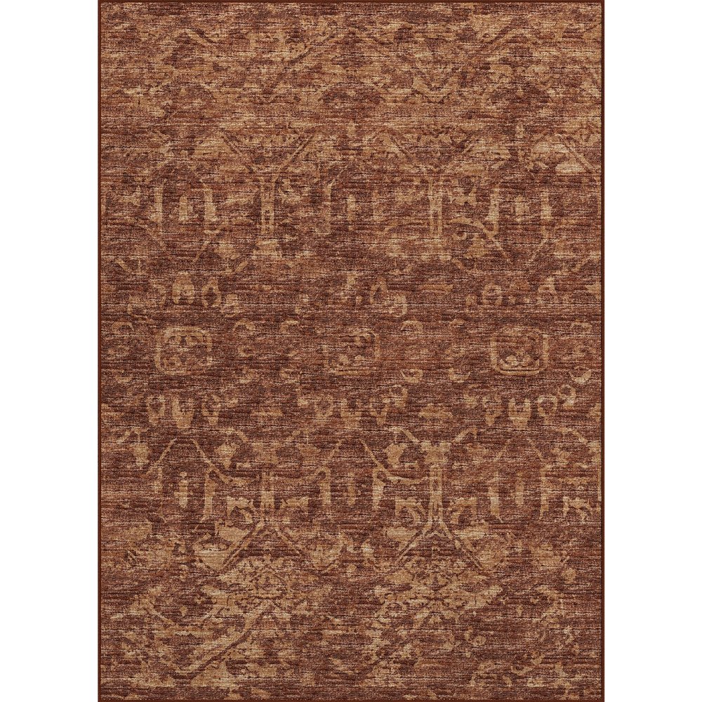Aberdeen AB1 Orange 3' x 5' Rug