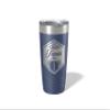 Alterd Industries Personalized Football Coach Gift - Coach Tumbler, End of Season Gift, Travel Mug, Coach Appreciation (20oz Tumbler, Navy) view 1