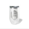 Alterd Industries Personalized Football Coach Gift - Coach Tumbler, End of Season Gift, Travel Mug, Coach Appreciation (12oz Wine Tumbler, White) view 1