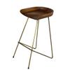Angora Polite Bar Chair, Mid Century Modern Style, 100% Real Black Walnut Wood for Bar & Entertainment, Living Room, Kitchen, Counter Height Bar Stools, Bar Stools for Kitchen Island view 4