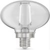 Feit Electric BPG1660950CAWFIL/2 Daylight Globe Shape Exposed White Filament LED Bulb, 2 Bulbs per Pack; 5.5W; 60W Equivalent; E12 Base; 5000K; 90 CRI; 500 Lumens; 15000 Life Hours view 2