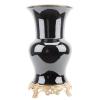 Home Dcor Antique Reproductions - Porcelain Vase with Bronze Ormolu - Ebony Dimension: 11x11x19 Pattern: Ebony view 1