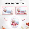 Personalized Christmas Ornaments 2026 Double-Sided Custom Photo Picture Text Ornament Customized Ceramic Xmas Tree Decorations for Kids Couples Family Friend Dogs, Oval view 3